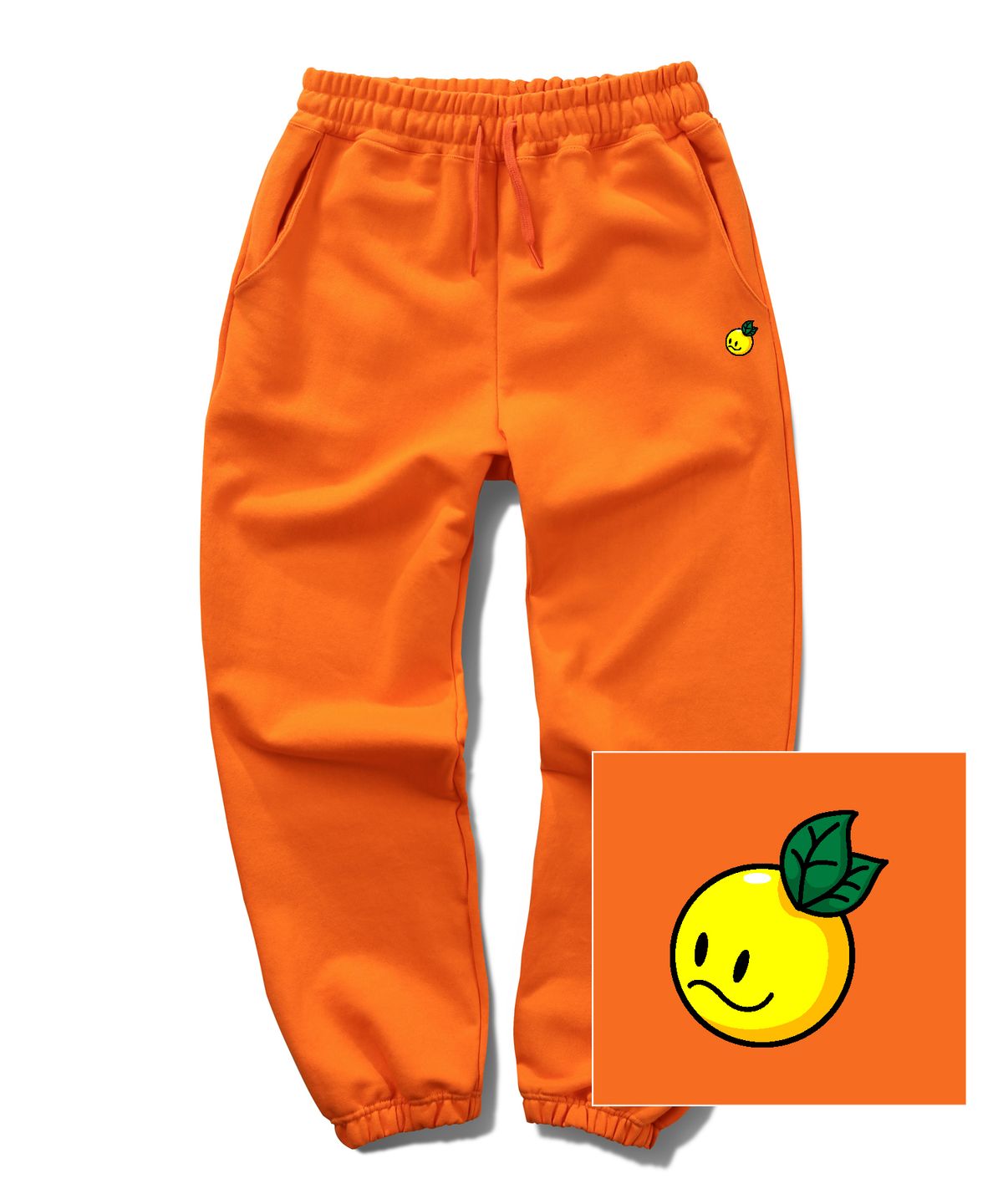 트립션(TRIPSHION) SMALL FRUITS 조거 스웨트 팬츠 - 오렌지