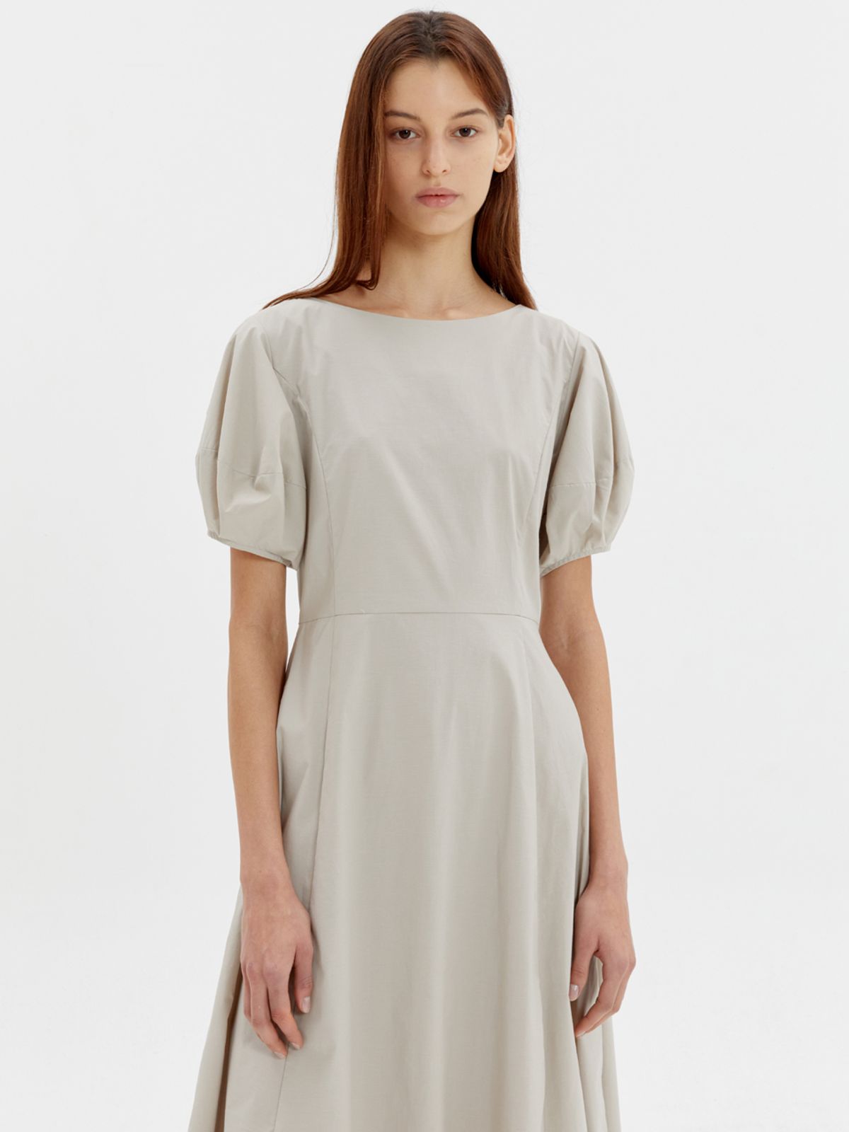 해브레스(HAVELESS) SIGNATURE PUFF DRESS BEIGE