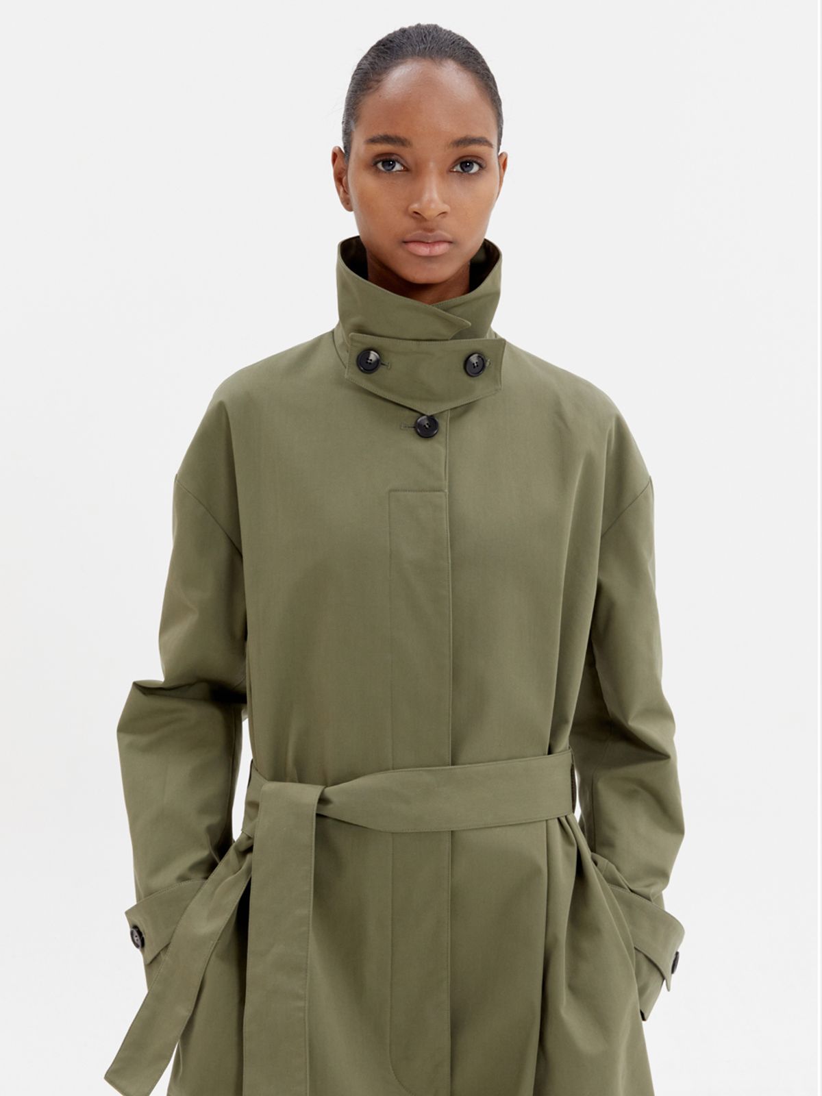 해브레스(HAVELESS) COTTON-CANVAS TRENCH COAT KHAKI