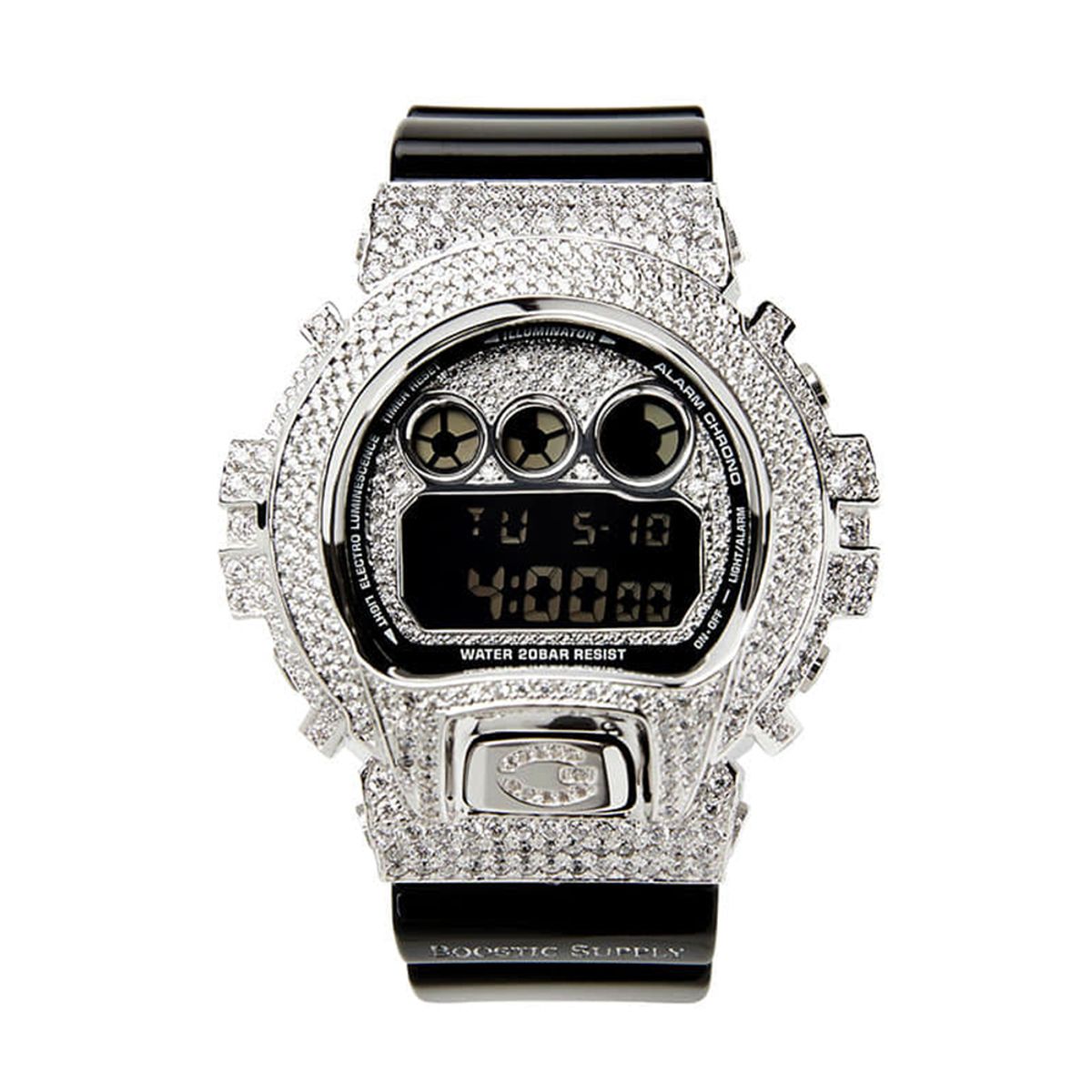 부스틱서플라이(BOOSTIC SUPPLY) DW6900-GCBKWG WHITE GOLD (BLACK BAND)
