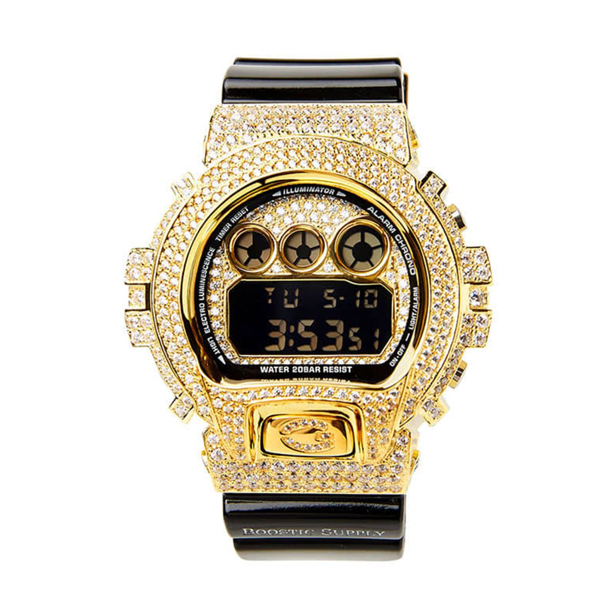 부스틱서플라이(BOOSTIC SUPPLY) DW6900-GCBKGD GOLD (BLACK BAND)