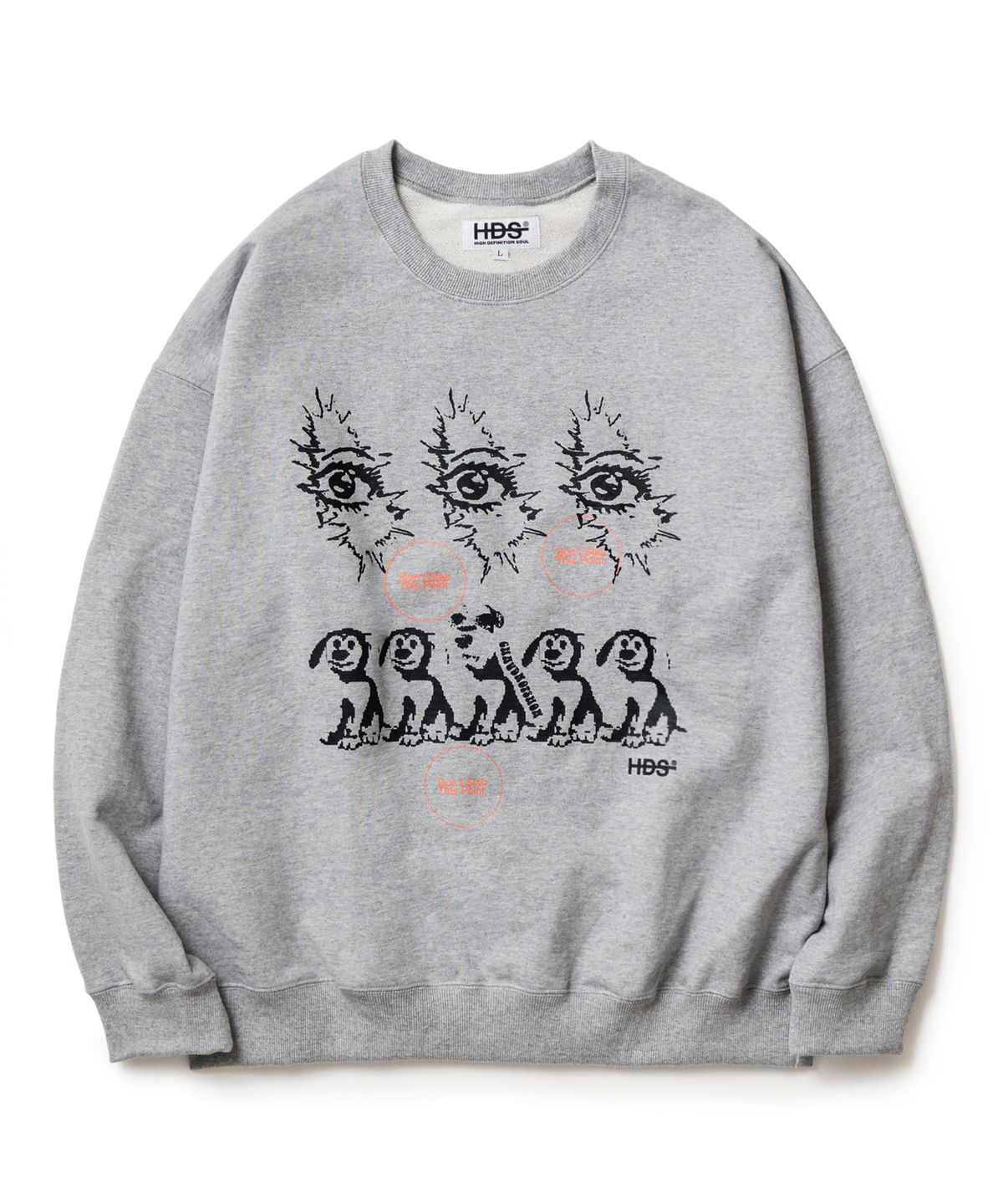 에이치디에스(HDS) PROTECT CREWNECK - M/GREY