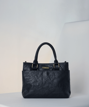 비건 클래식 미니 토트백 블랙