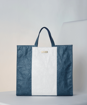 비건 플래그 토트백 숄더백 네이비