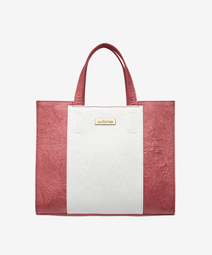 왈라루  미니 마카롱 숄더 토트백 레드