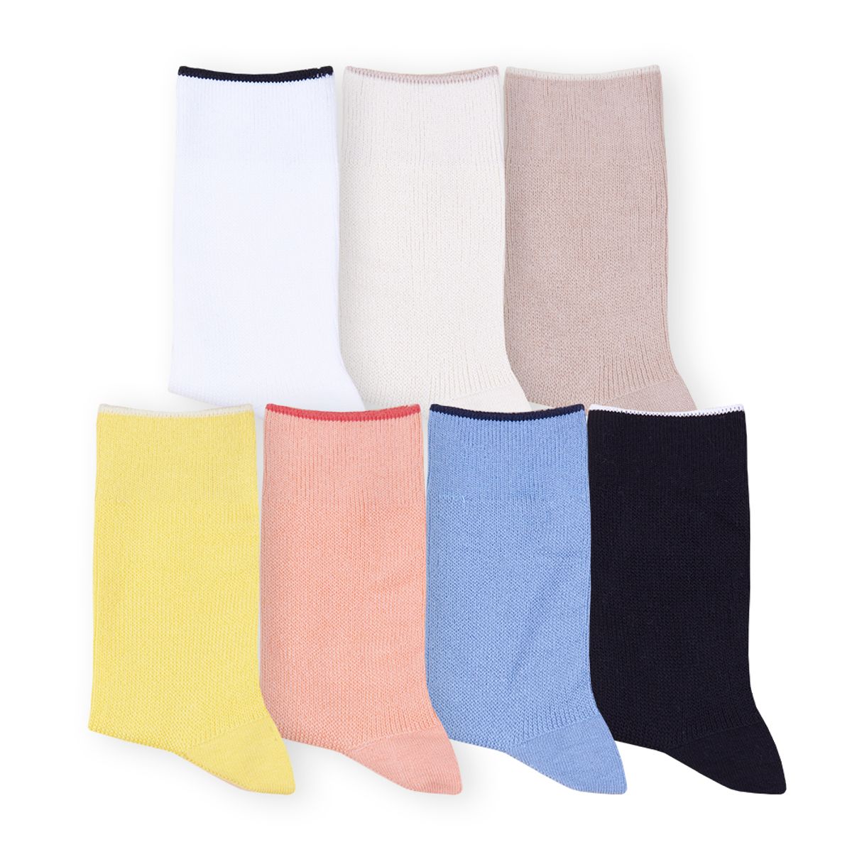식스삭스(SIXSOX) 4P_컬러 슬림 립삭스[베이직][ 7colors/여성용 ]