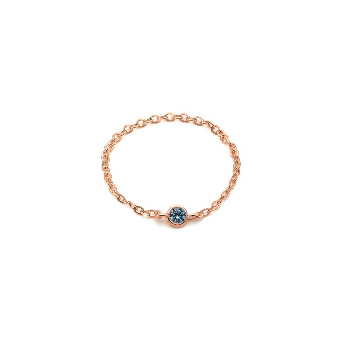 로이드(LLOYD) 스몰 탄생석 2mm 체인링 14K Gold 반지 LRS21052G