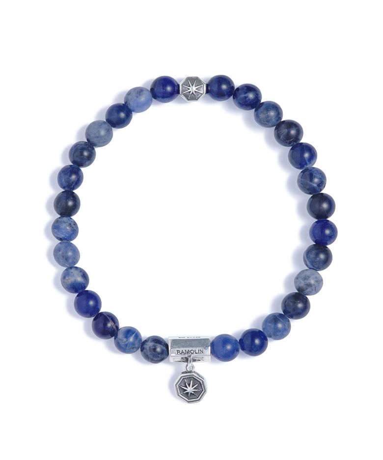 India Gemstone Silver Bracelet Placid Sea