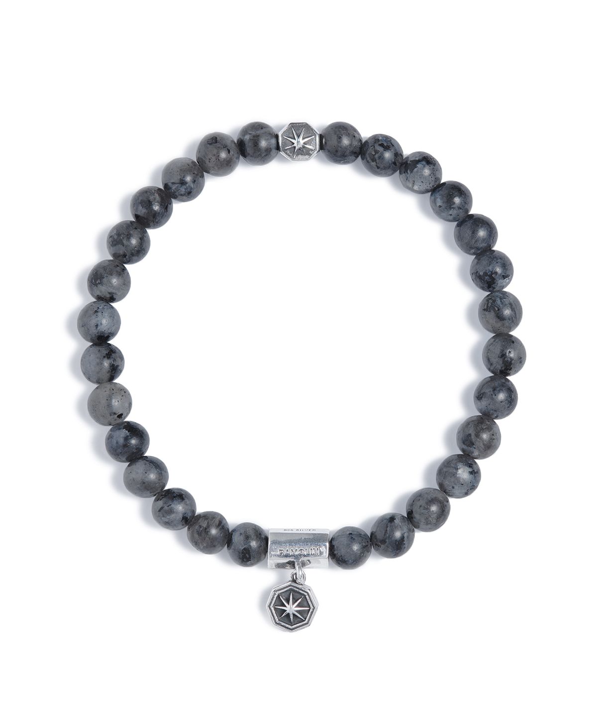 라모랭(RAMOLIN) India Gemstone Silver Bracelet Midnight Fog