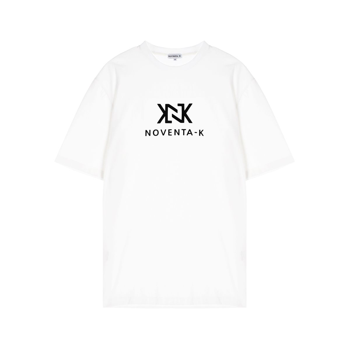 노벤타 케이(NOVENTA-K) 오버핏 라운드 반팔 티셔츠 WHITE