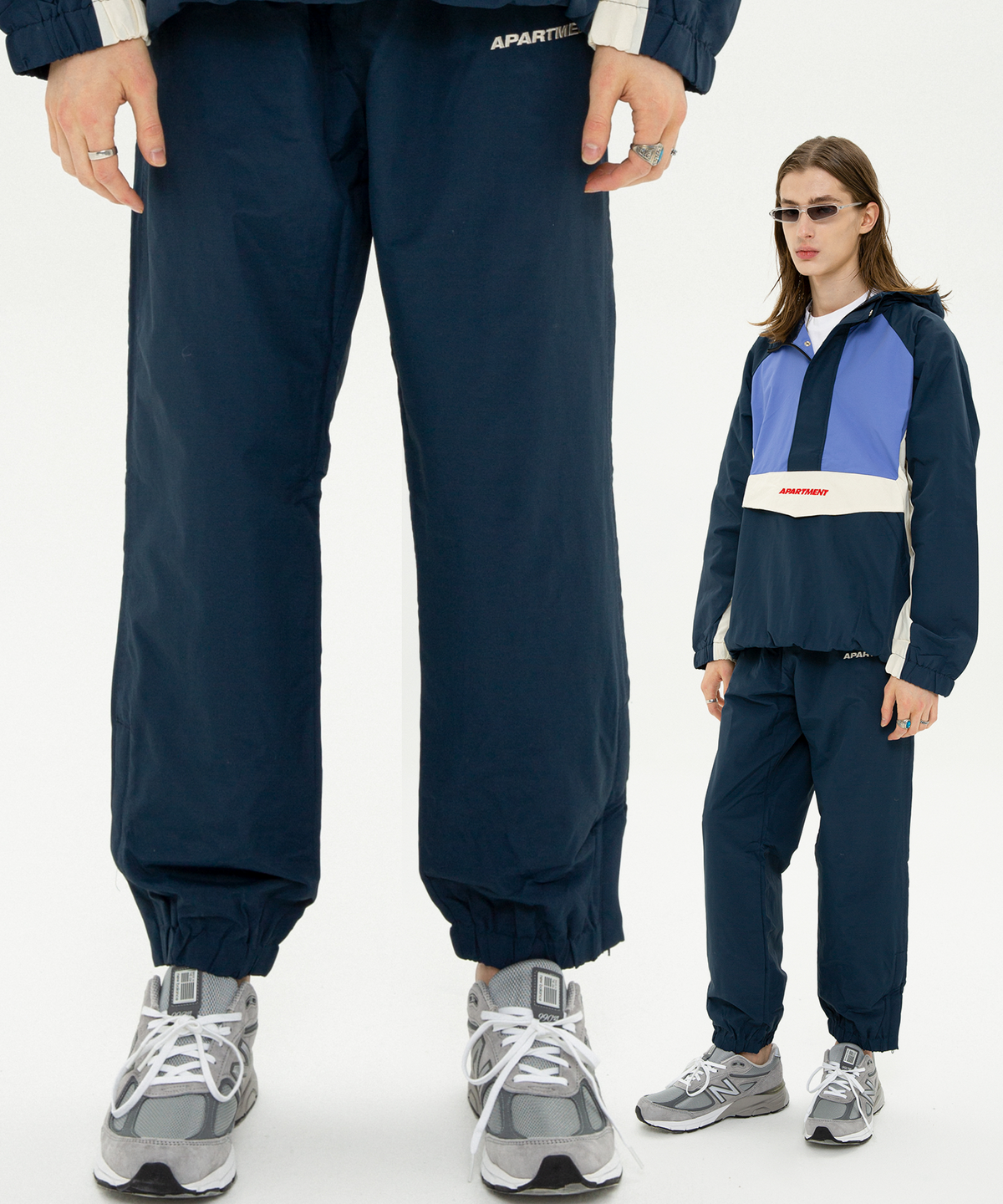 아파트먼트(APARTMENT) CHILLLL TRAINING PANTS - NAVY