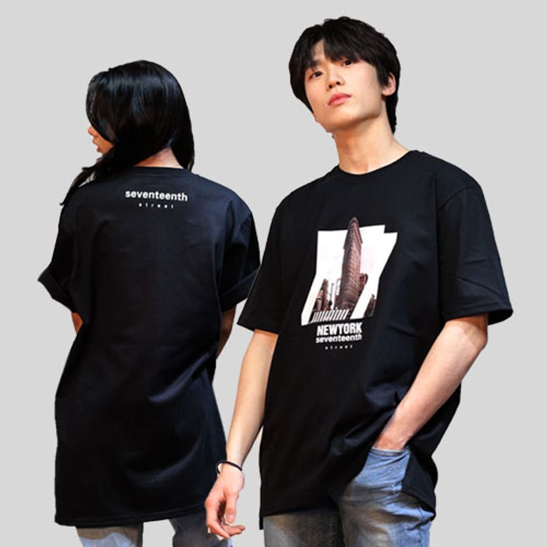 뉴욕 아이언빌딩 오버핏 라운드 (블랙-FREE)