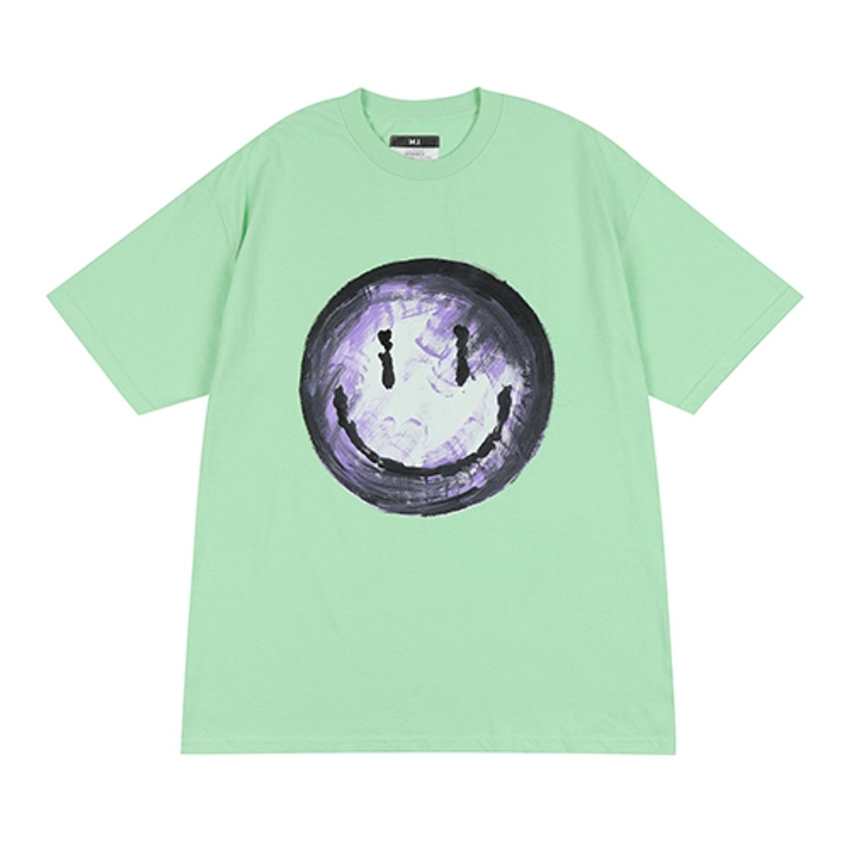더 매드니스(THE MADNESS) HAND WORK SGN SMILE T-SHIRTS_GRN