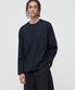 헤비웨이트 릴렉스드 크루 넥 긴소매 티셔츠 [네이비]