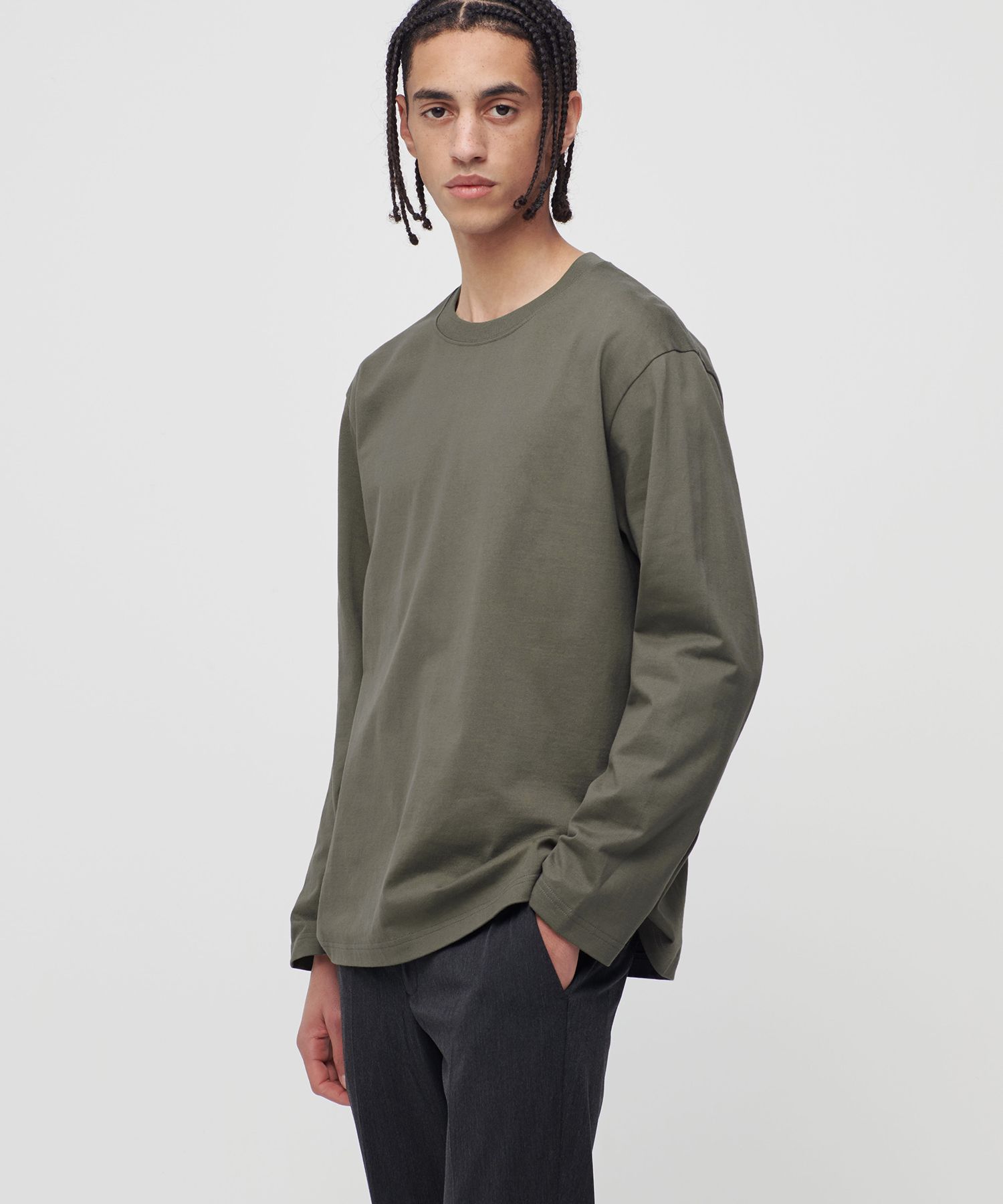 Tシャツ・カットソー *MUSINSA STANDARD* Heavyweight Relaxed Crew Neck Long Sleeve MUSINSA | MUSINSA STANDARD Heavyweight Relaxed Crew Neck