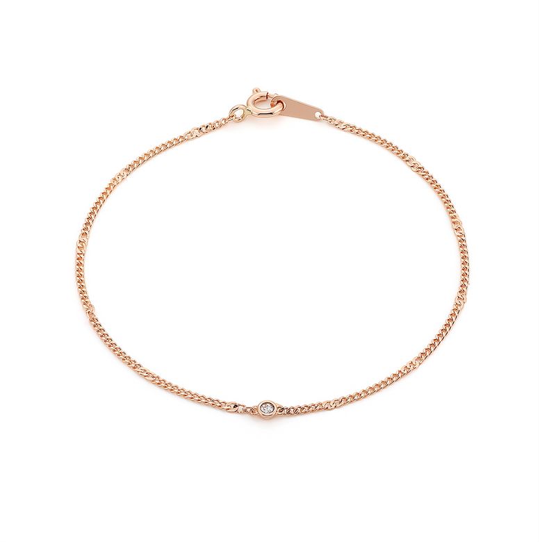 원스톤 14K Gold 팔찌 LWB21005G