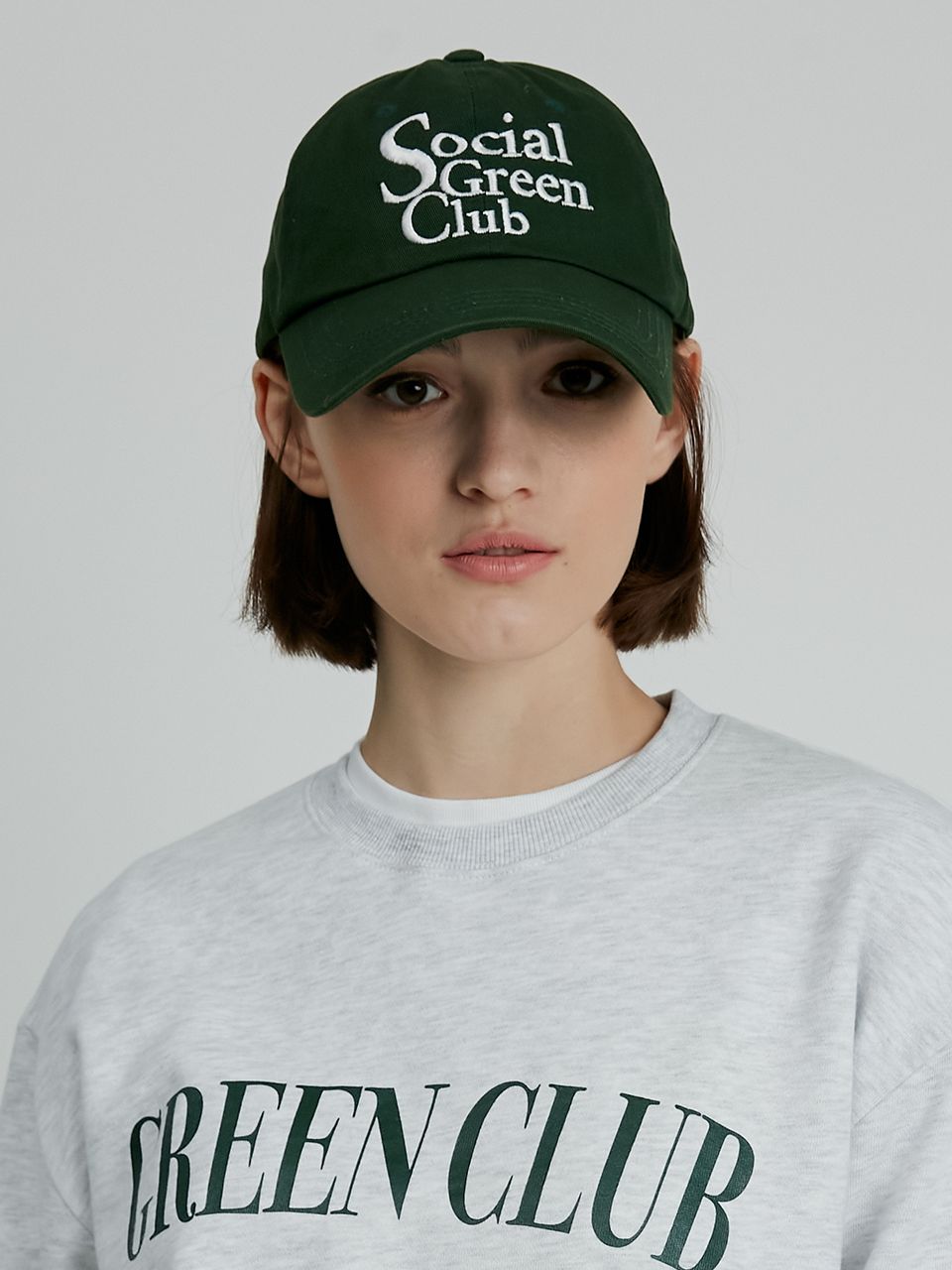 Anti Social Social Club Green Cap Big Logo Ball Cap_Green