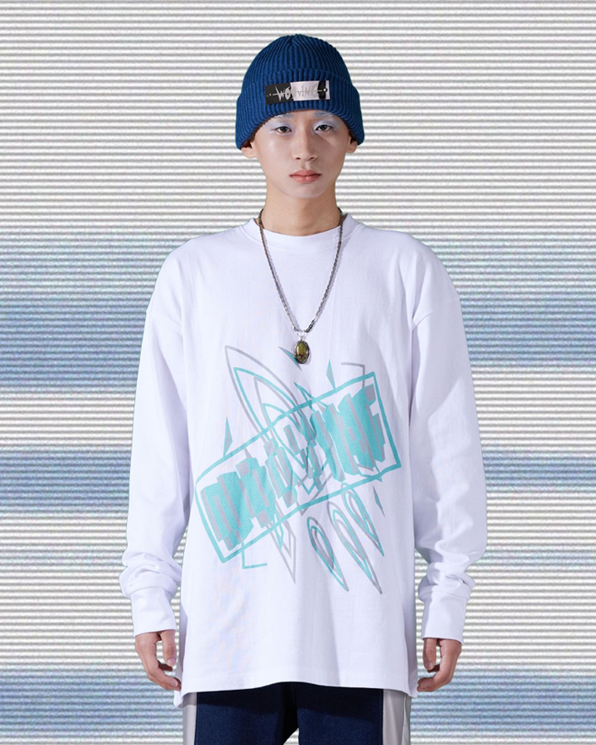 우빙(WOOVING) ROCKET LONG SLEEVE (WHITE)