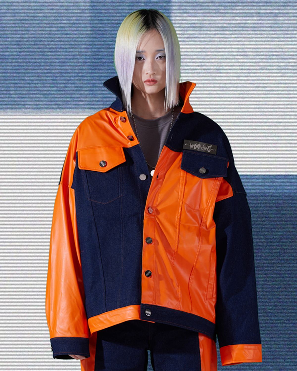 우빙(WOOVING) COSMIC TECHNICIAN JACKET (ORANGE)