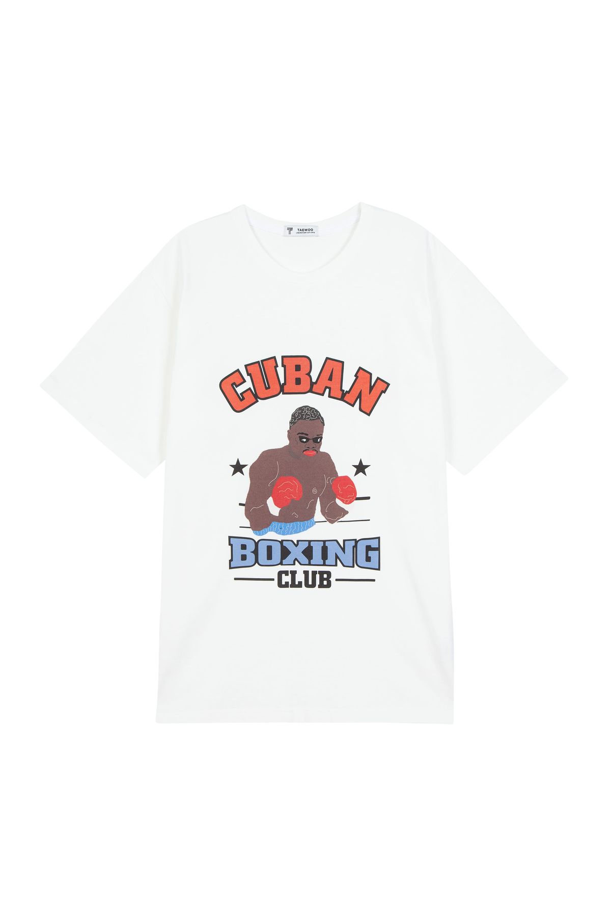 태우(TAEWOO) Cuban boxing club t-shirt White