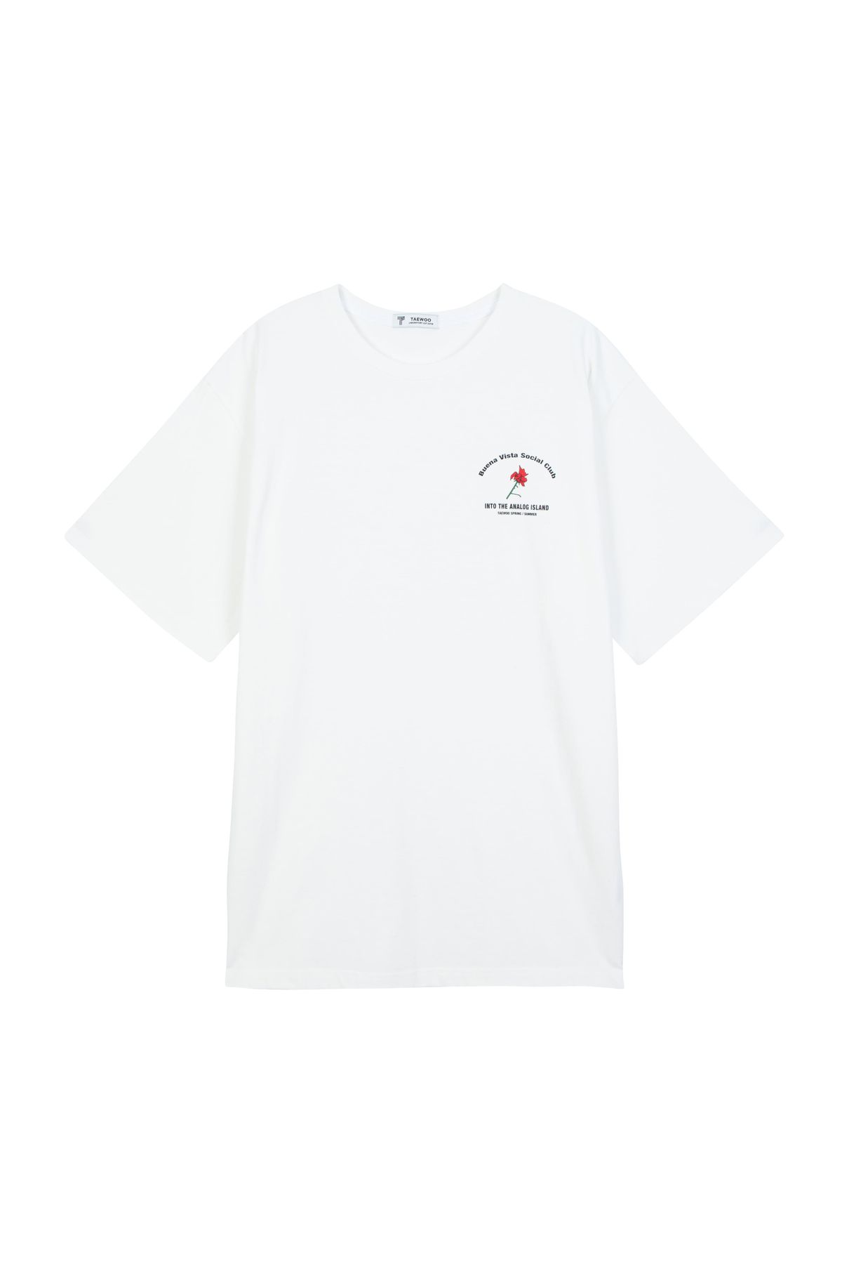 태우(TAEWOO) Havana social club t-shirt White