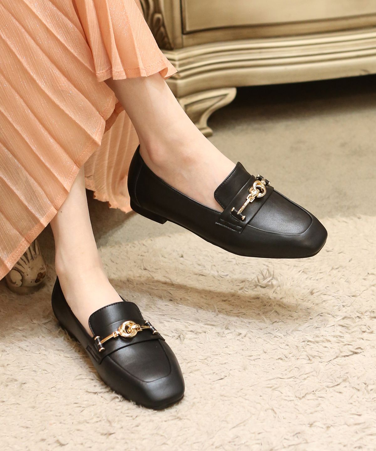 프리플라(FRI FLA) 21A806 black loafer