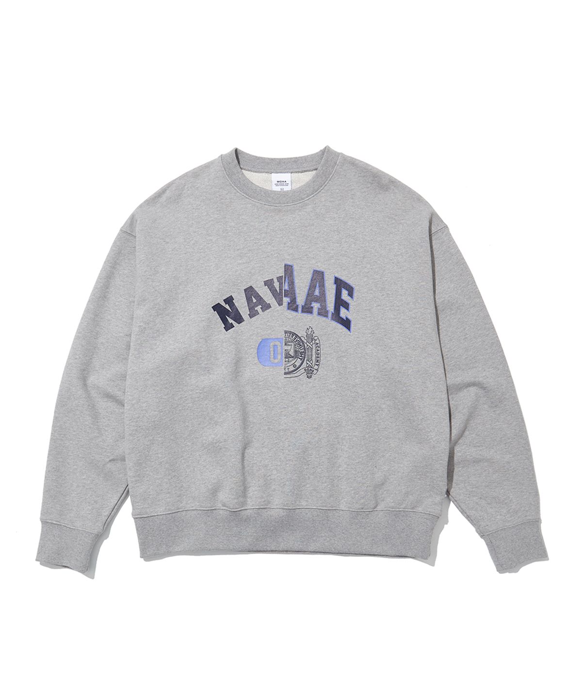 모아(MOAA) N 믹스드 스웨트 셔츠 (GRAY)