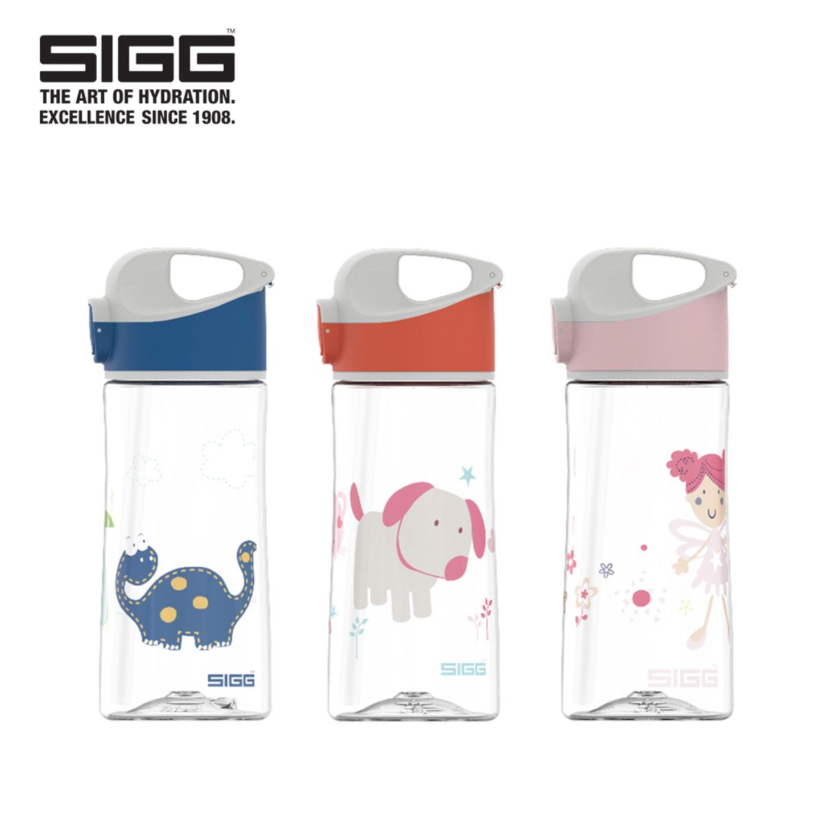지그키즈(SIGGKIDS) 미라클 트라이탄 키즈 워터 보틀 물병 450ml