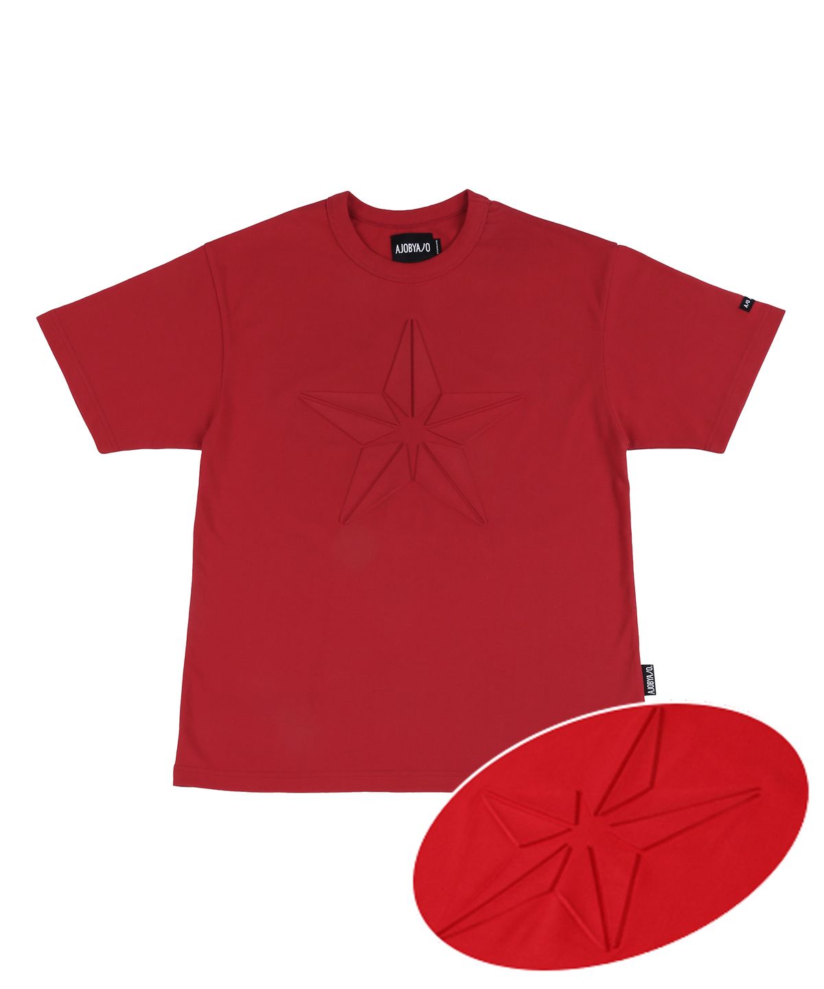 아조바이아조(AJOBYAJO) Star Embossed T-Shirt [Red]