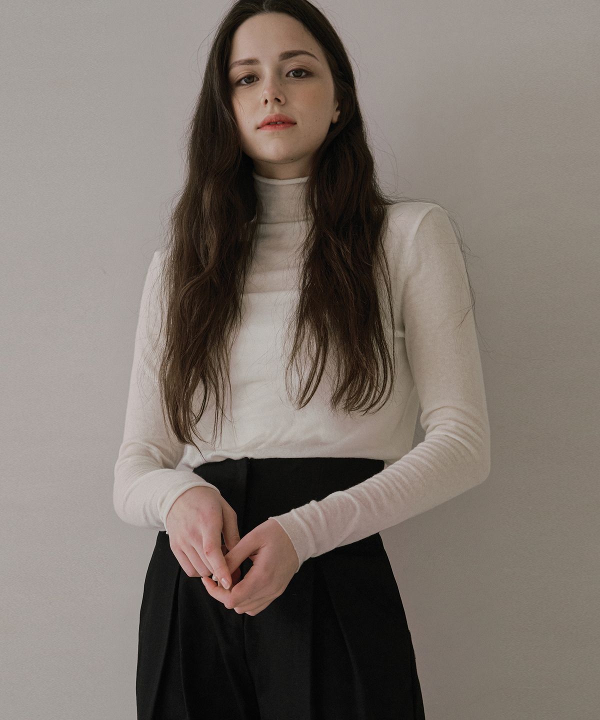 벨르마(BELLEMA) wool turtleneck [Ivory]