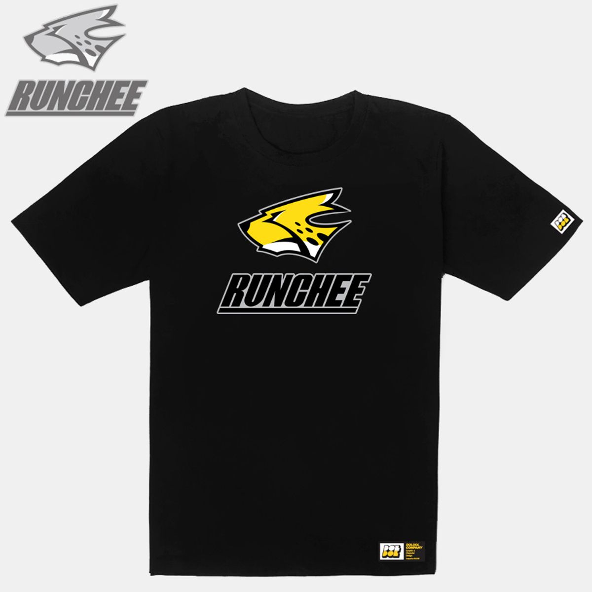 돌돌(DOLDOL) RUNCH-T-01 런닝 치타 런치 캐릭터 그래픽 티셔츠