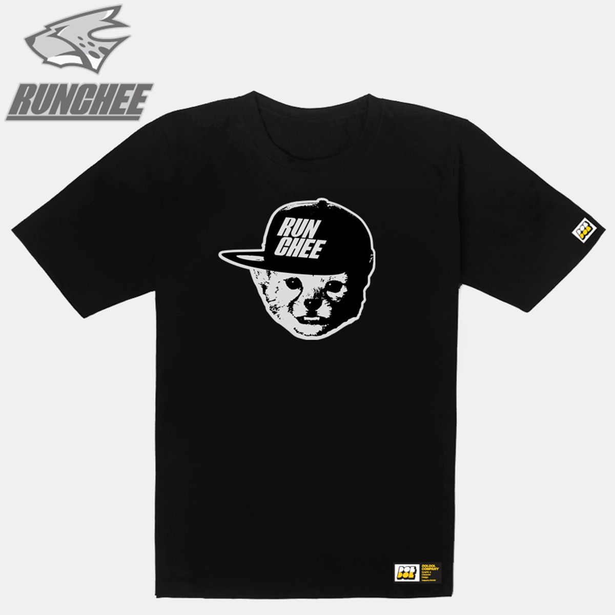 돌돌(DOLDOL) RUNCH-T-04 런닝 치타 런치 캐릭터 그래픽 티셔츠