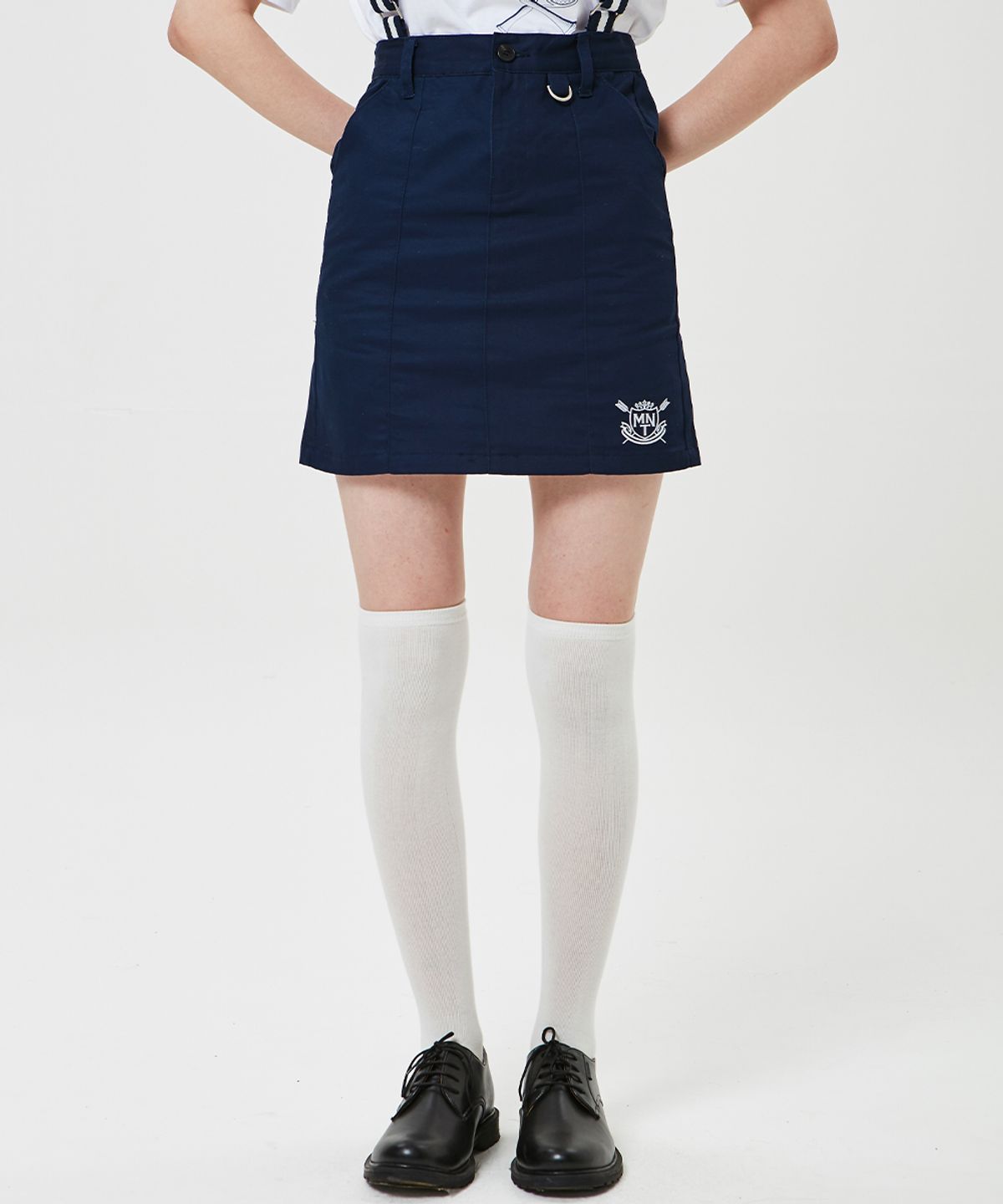 메인부스(MAINBOOTH) University Skirt(NAVY)