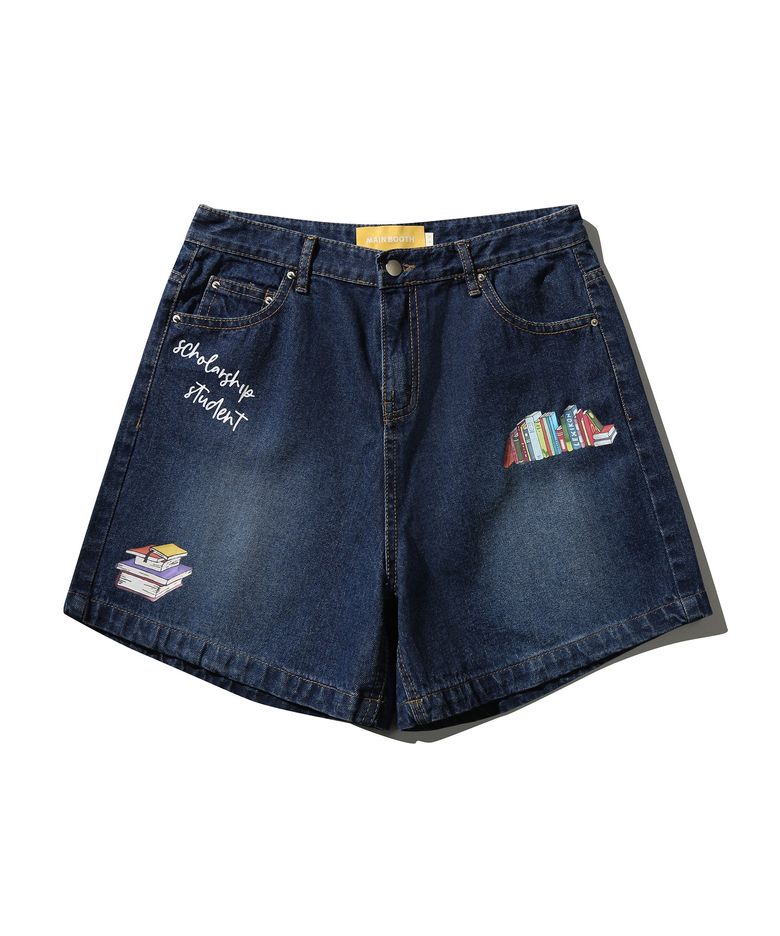 (W)Book Club Oversized Shorts(DEEP BLUE)