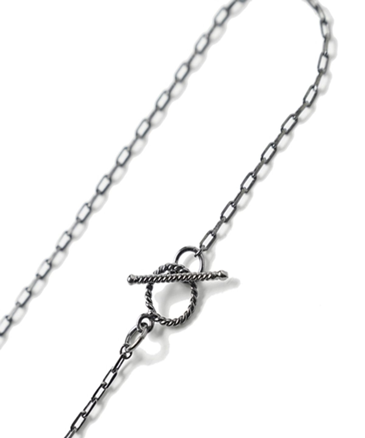 봉보(BONBEAU) Simple chic Necklace 흑도금 심플 초커 은목걸이