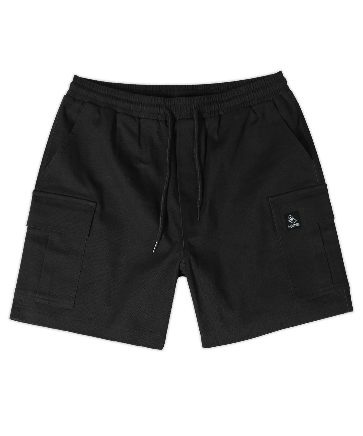 모즈모즈(MOZMOZ) [M-3XL] 남녀공용 베이직 코튼 카고 반바지_블랙