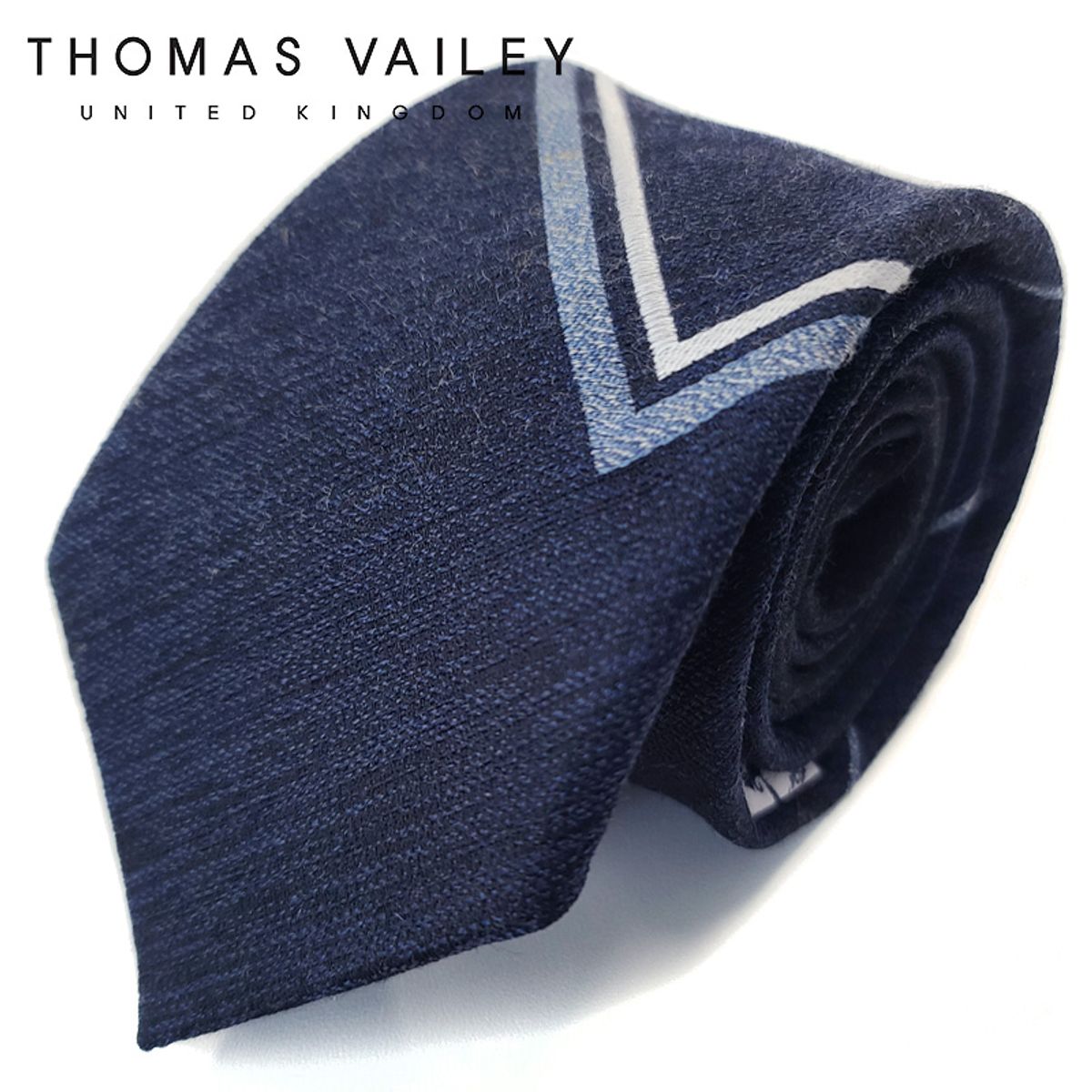 토마스 베일리(THOMAS VAILEY) 실크넥타이-호텔 네이비 7.5cm
