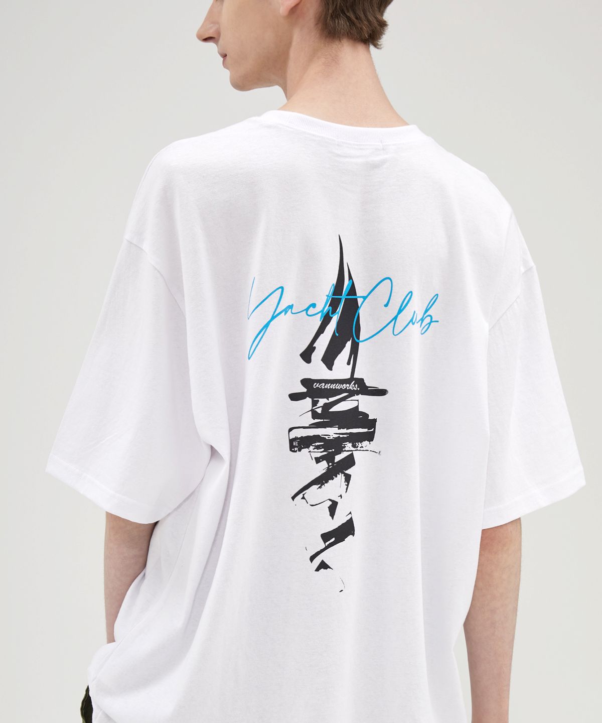 밴웍스(VANNWORKS) Yacht Club 오버핏 반팔 티셔츠 (VNCTS242) 화이트