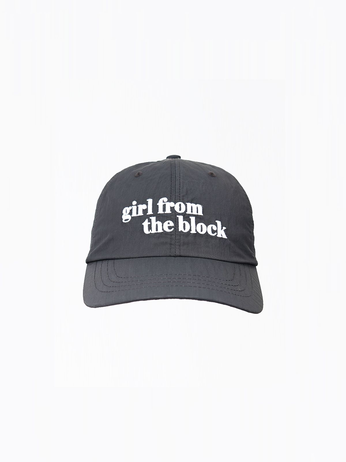 보이센트럴(BOY CENTRAL) girl from the block ball cap charcoal