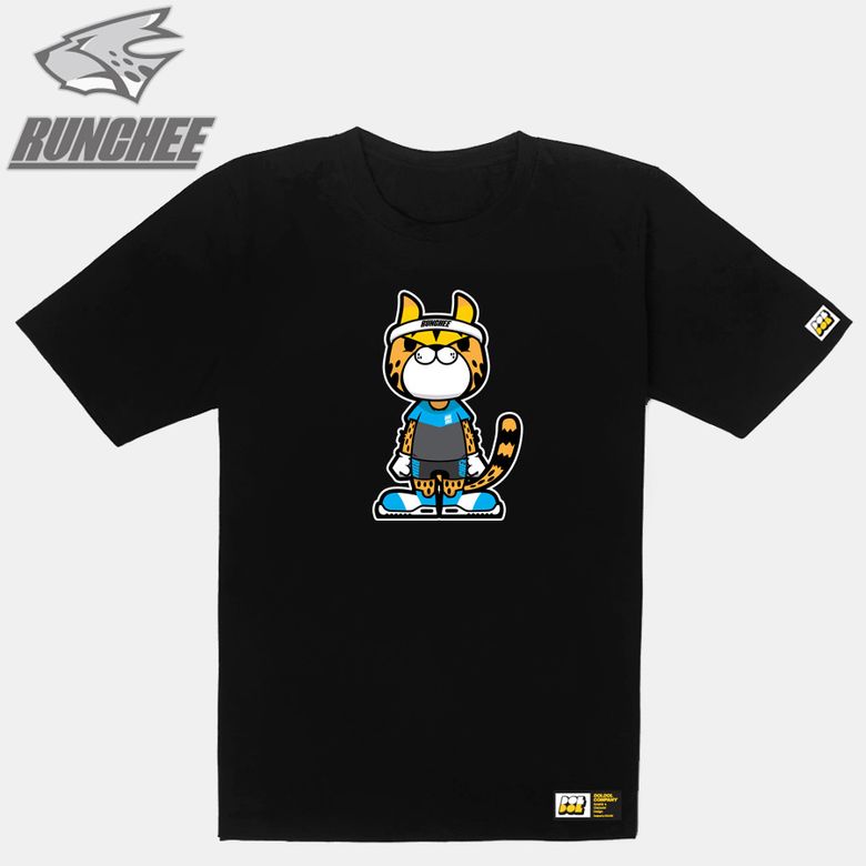 RUNCH-T-05 런닝 치타 런치 캐릭터 그래픽 티셔츠