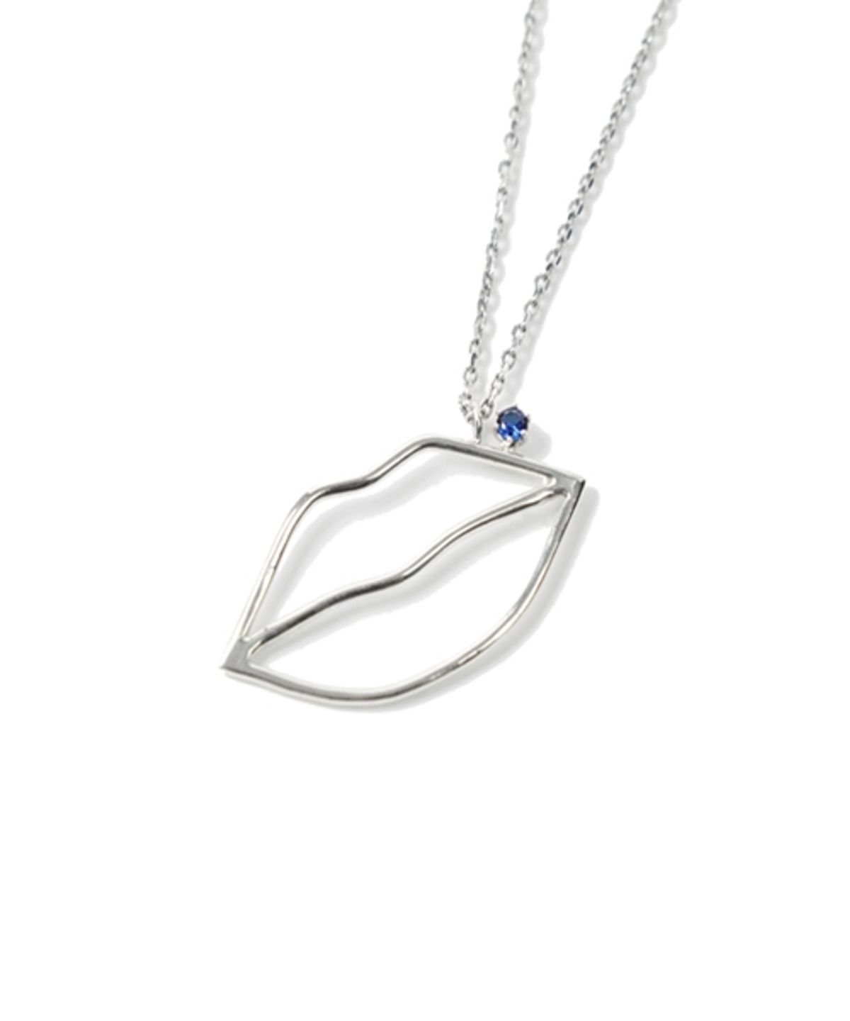 봉보(BONBEAU) Lips silver Necklace 925실버 입술 팬던트 은목걸이