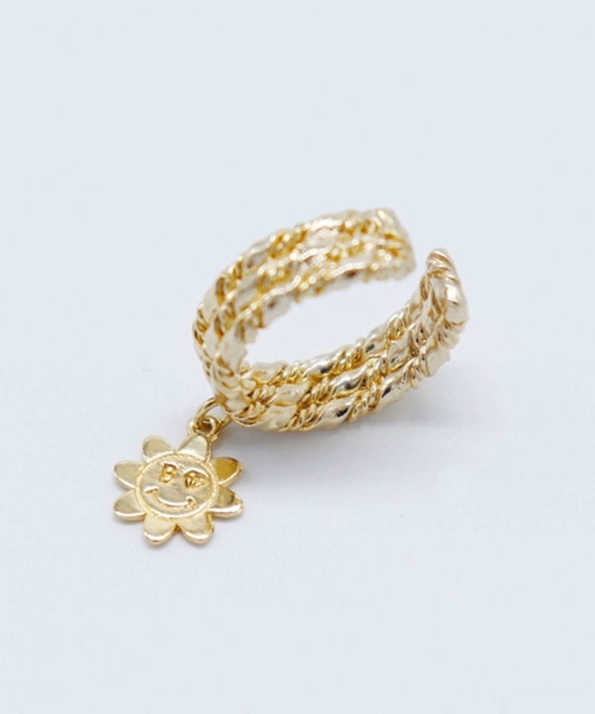 봉보(BONBEAU) Flower smile twist Earcuff 플라워 트위스트 이어커프 귀걸이