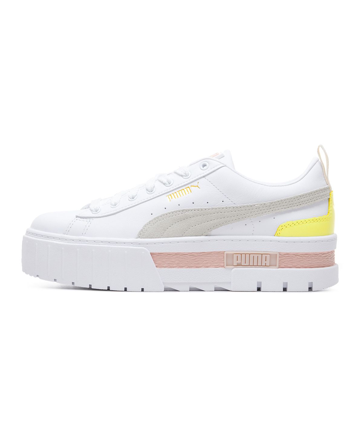 푸마(PUMA) 메이즈 레더 Wns - 화이트:핑크 / 381983-03