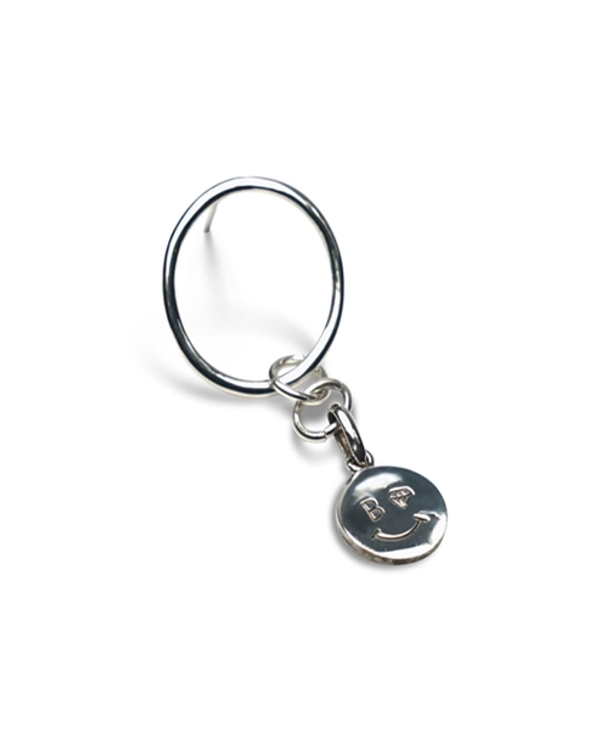 봉보(BONBEAU) Smile circle silver Eearings 925실버 드롭 스마일 써클 은귀걸이