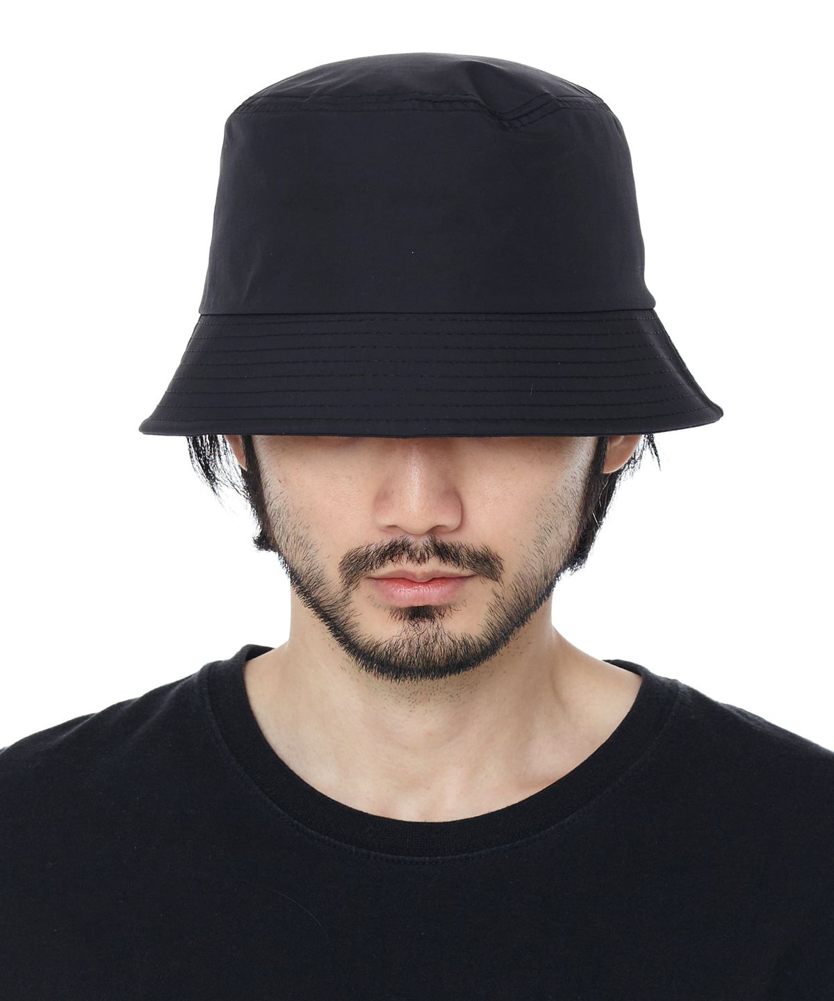루오에스팩(LUOESPAC) 오버핏 나일론  버킷햇 (블랙)