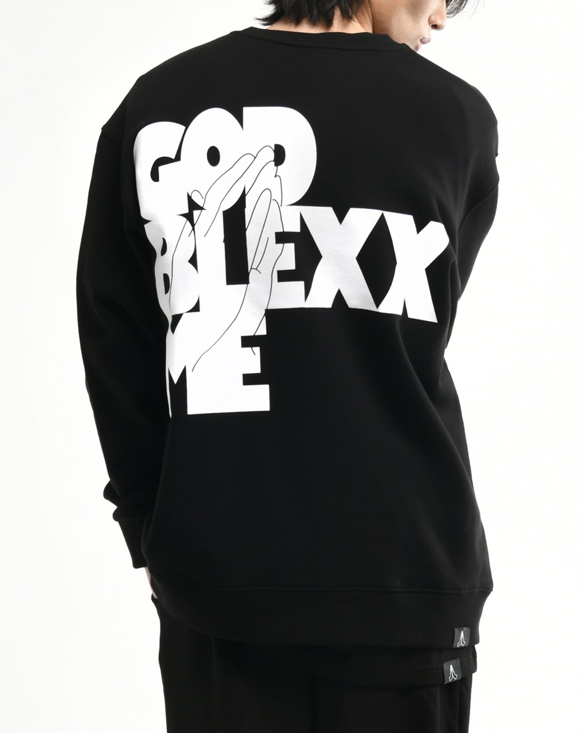 블랙스미(BLEXXME) GODBLEXXME OVERSIZE FIT SWEAT SHIRT BLACK