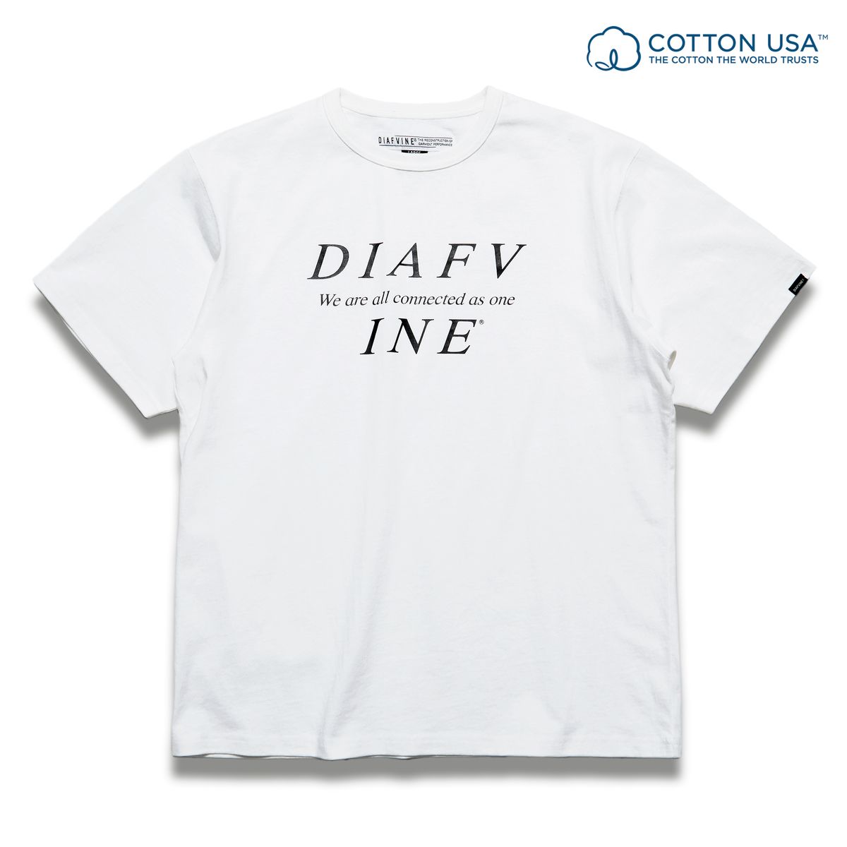 디아프바인(DIAFVINE) DV.LOT 635 Logo Tee / TYPE-2 -WHITE-