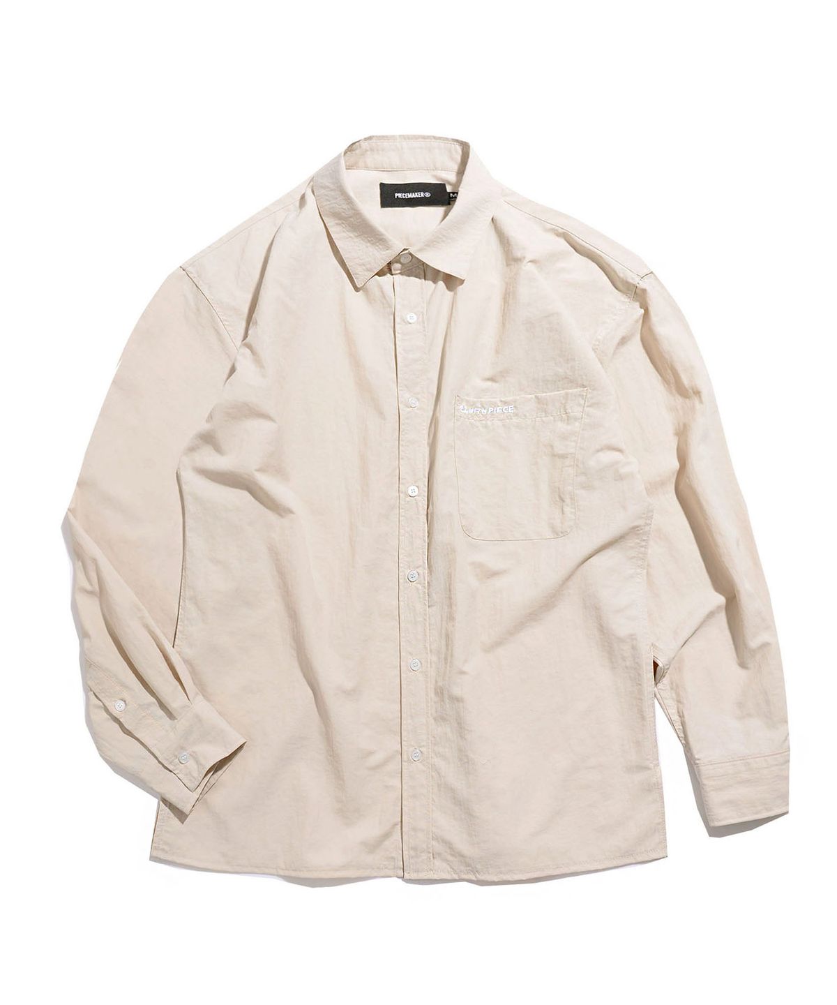 피스메이커(PIECE MAKER) [EZwithPIECE] NYLON OV SHIRTS (BEIGE)