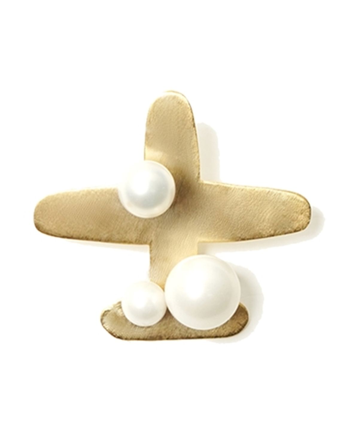 봉보(BONBEAU) Rhythmic pearl airplane Eearings 리드미컬 펄 비행기 이어링