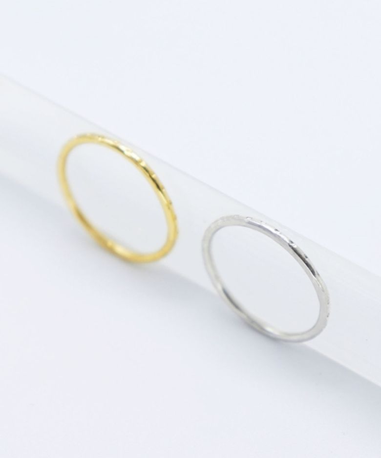 Amber Layered Ring 유니크 레이어드링 실버 반지